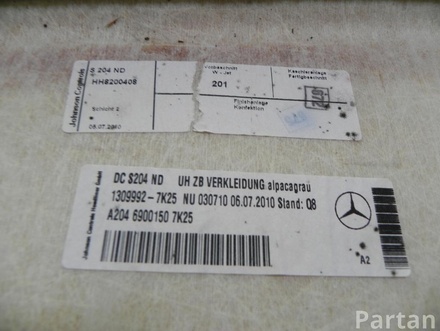 Mercedes-Benz A2046900150 C-CLASS (W204) 2010 Revêtement de toit