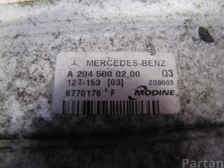 Mercedes-Benz A204 500 02 00 / A2045000200 C-CLASS (W204) 2012 Охладитель наддувочного воздуха (интеркулер)