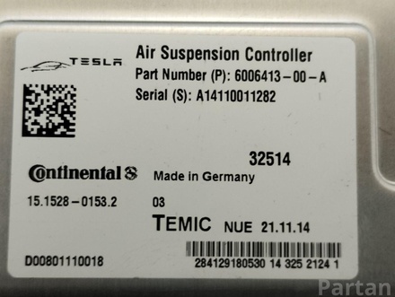 Tesla 600641300A MODEL S 2013 Unidad de control de suspensión de aire