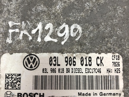 Škoda 03L906018CK; 0281016849 / 03L906018CK, 0281016849 SUPERB II (3T4) 2010 Moduł sterujący silnika